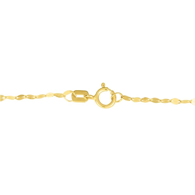 Diamond-Cut Wheel Compass Medallion in 14K Yellow Gold – Image 2 of 2