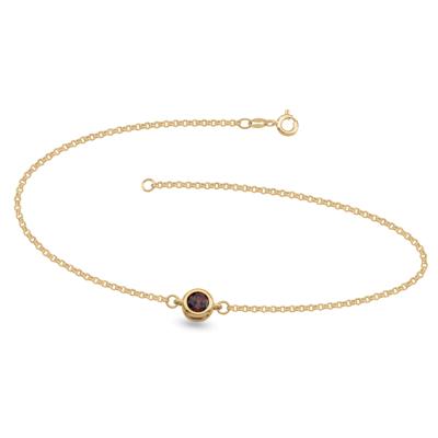 Personalized Gemstone Anklet