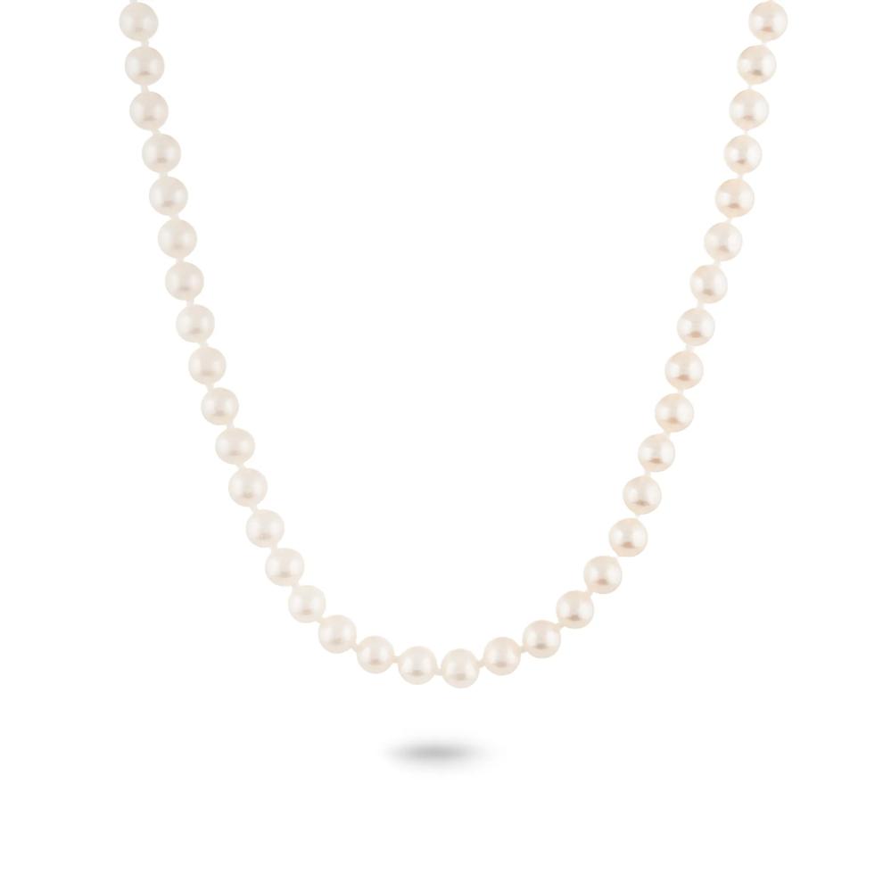 Cultured Freshwater Pearl Necklace in 14K Yellow Gold, 6 mm, 18&rdquo; – Image 1 of 4