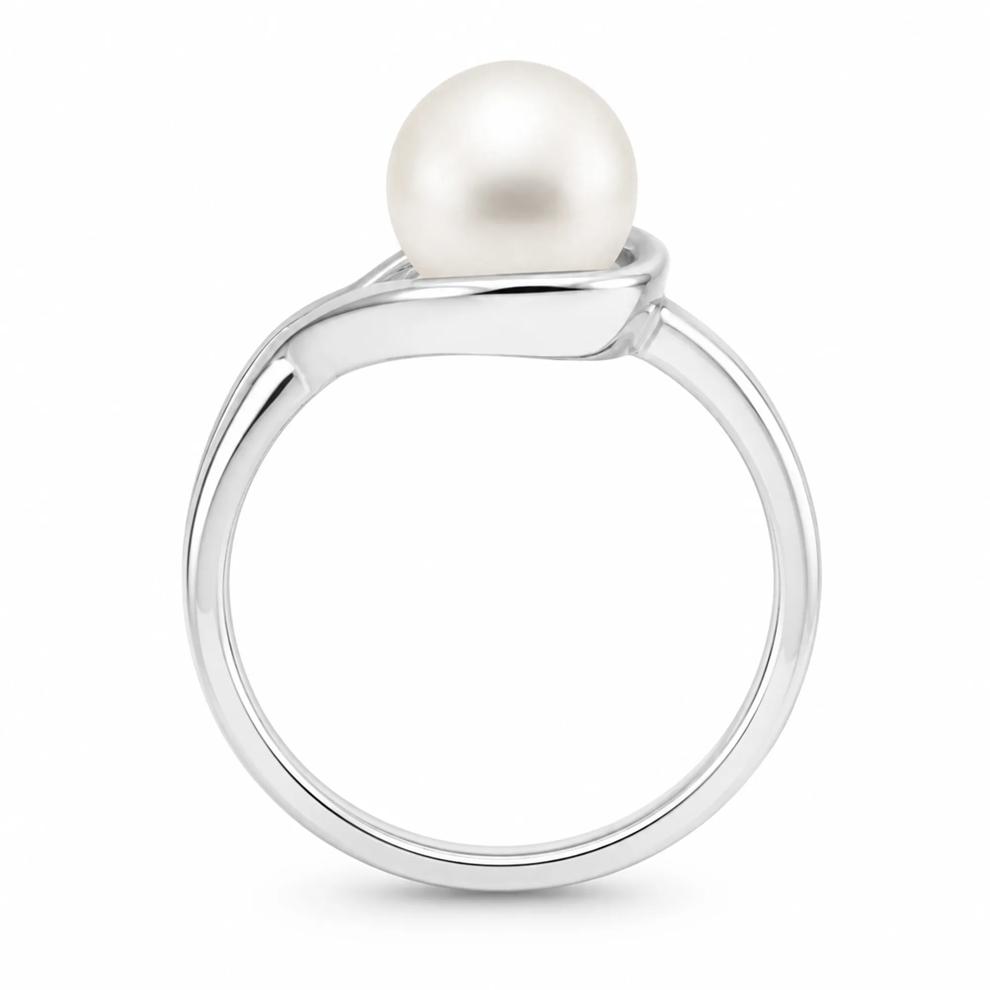 Freshwater Cultured Pearl Ring in 10K White Gold – Image 3 of 4