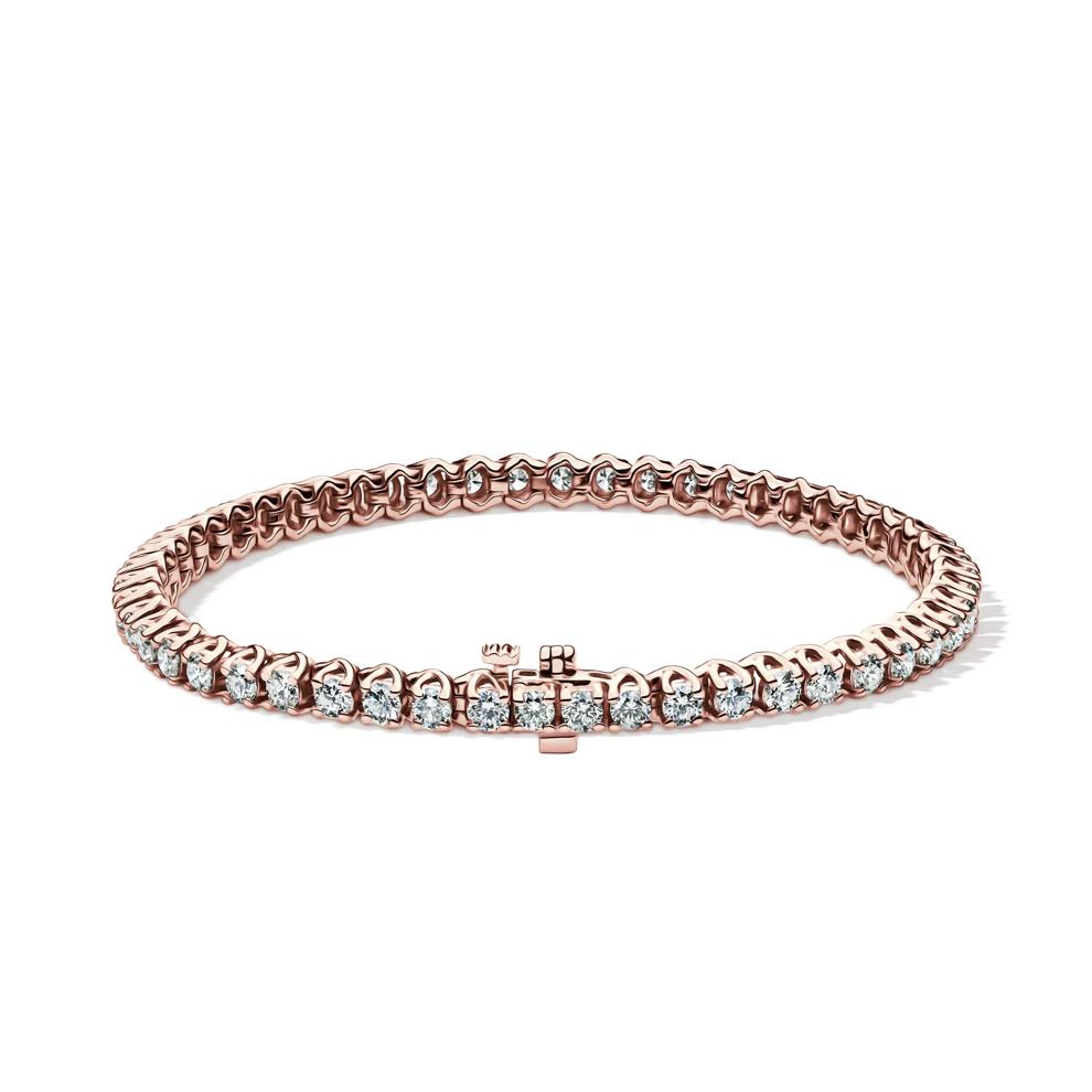 Diamond Tennis Bracelet in 10K Rose Gold (5 ct. tw.) – Image 2 of 2