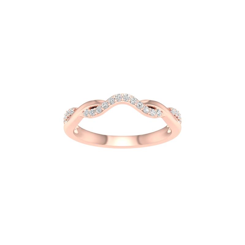 Diamond Contour Twist Band in 14K Rose Gold &#40;1/7 ct. tw.&#41; – Image 4 of 4