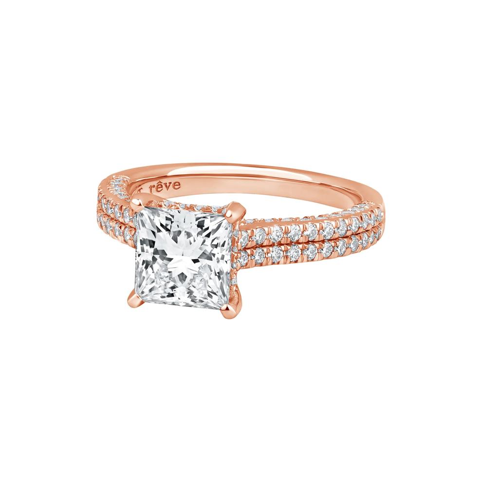 Morgan Lab Grown Diamond Engagement Ring in 14K Rose Gold (2 7/8 ct. tw.) – Image 4 of 4