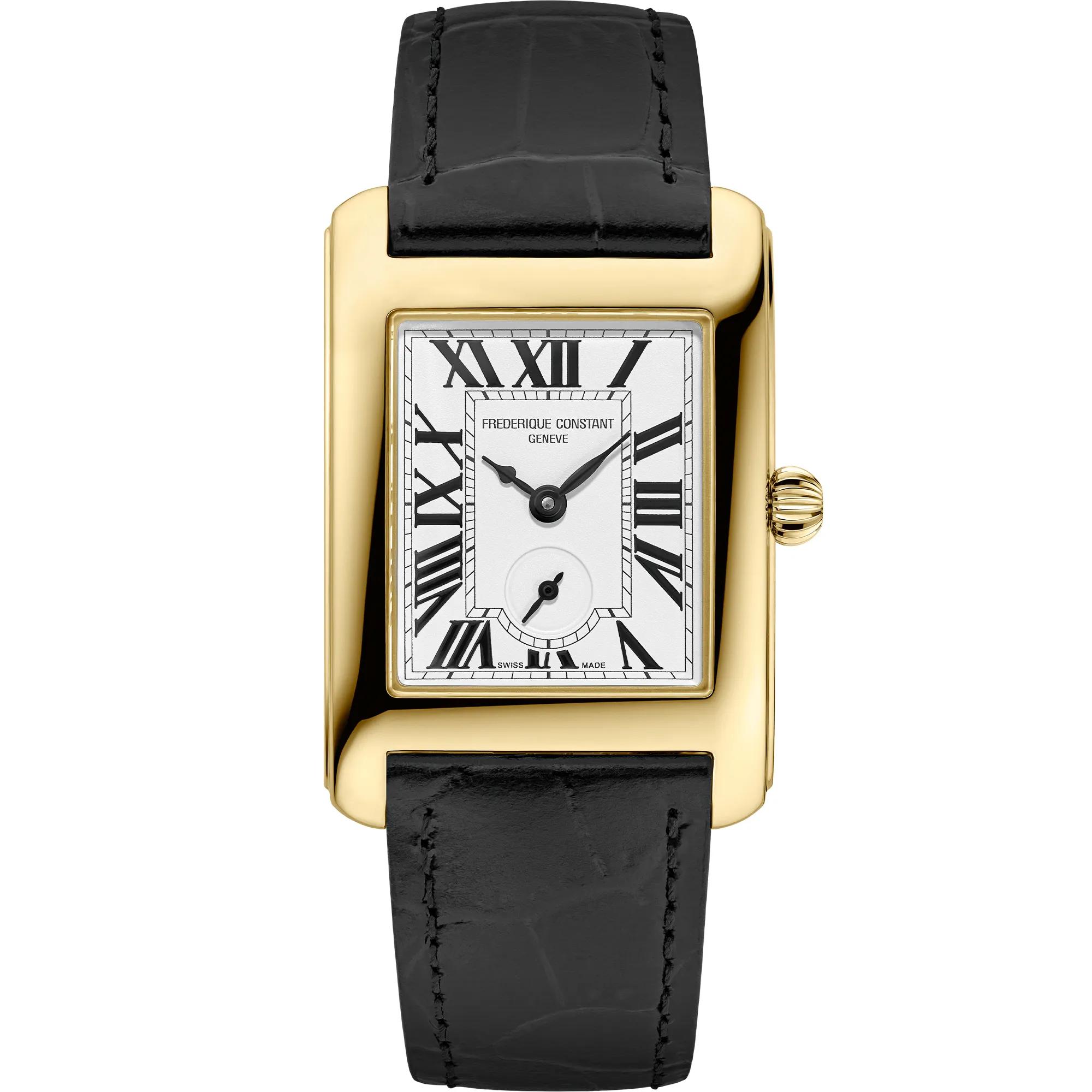 Frederique Constant Ladies' Classics Carrée Watch With a White
