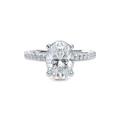 Oval Center Diamond Engagement Ring (2 3/8 ct. tw.)