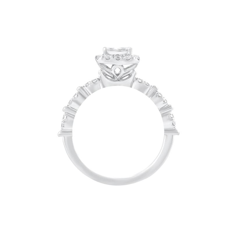 Diamond Composite Engagement Ring in 10K White Gold &#40;3/4 ct. tw.&#41; – Image 2 of 3