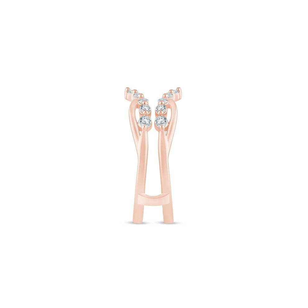 Lab Grown Diamond Open Insert in 14K Rose Gold (1/3 ct. tw.) – Image 3 of 3