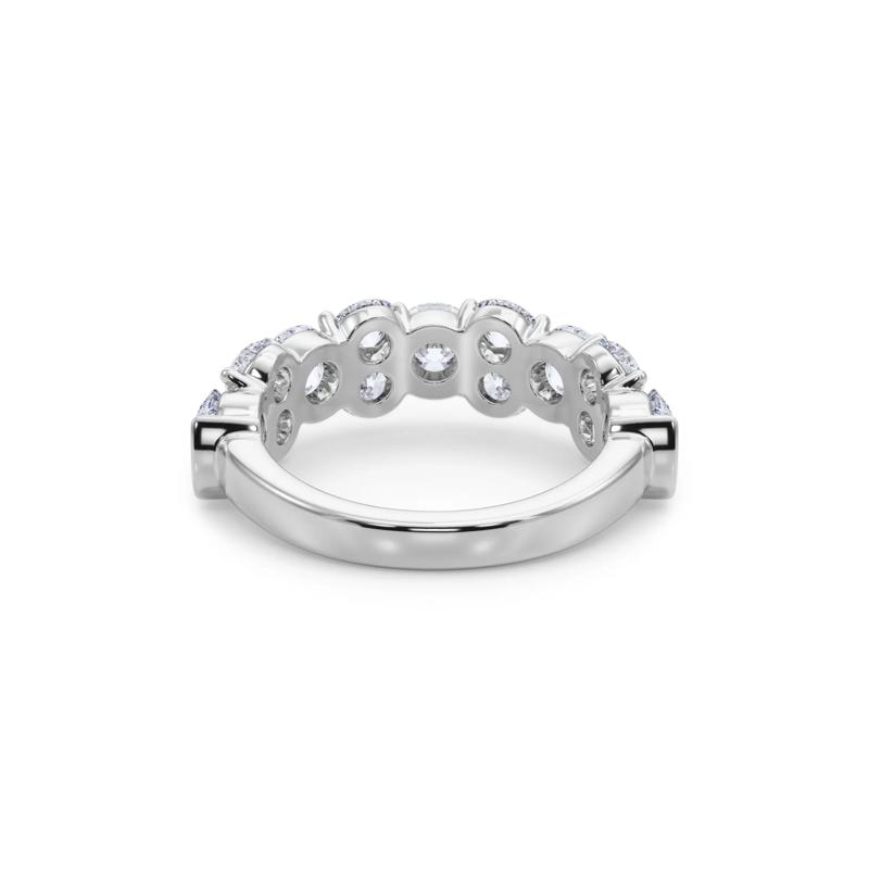 Staggered Diamond Band in Platinum &#40;1 7/8 ct. tw.&#41; – Image 4 of 5