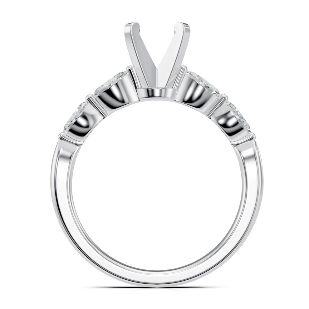 Lab Grown Diamond Semi-Mount Engagement Ring in 14K White Gold (3/8 ct. tw.) – Image 2 of 6