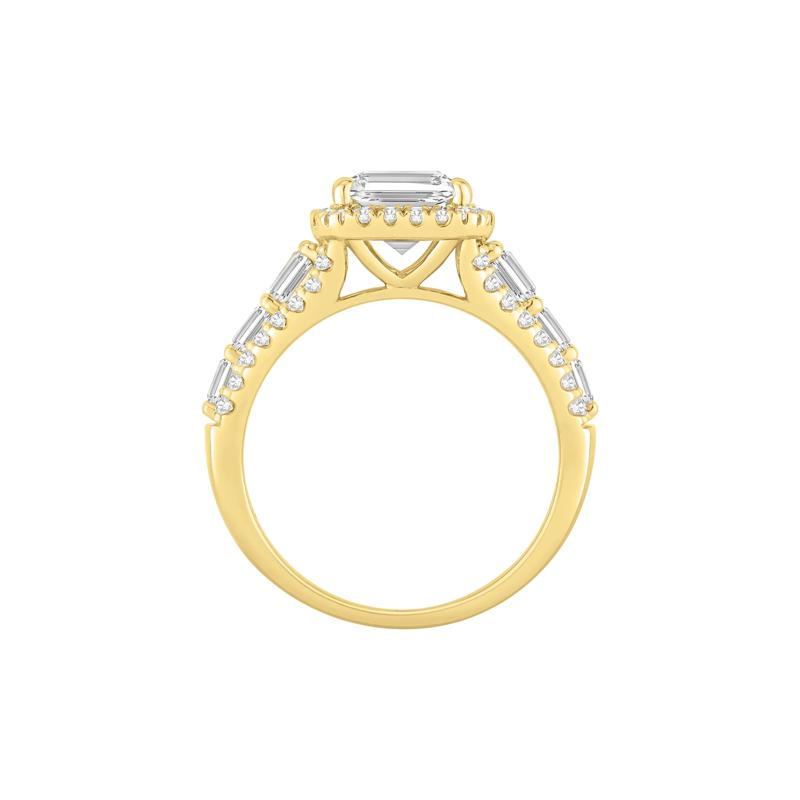 Lab Grown Diamond Emerald-Cut Ring in 14K Yellow Gold &#40;4 1/4 ct. tw.&#41; – Image 2 of 4