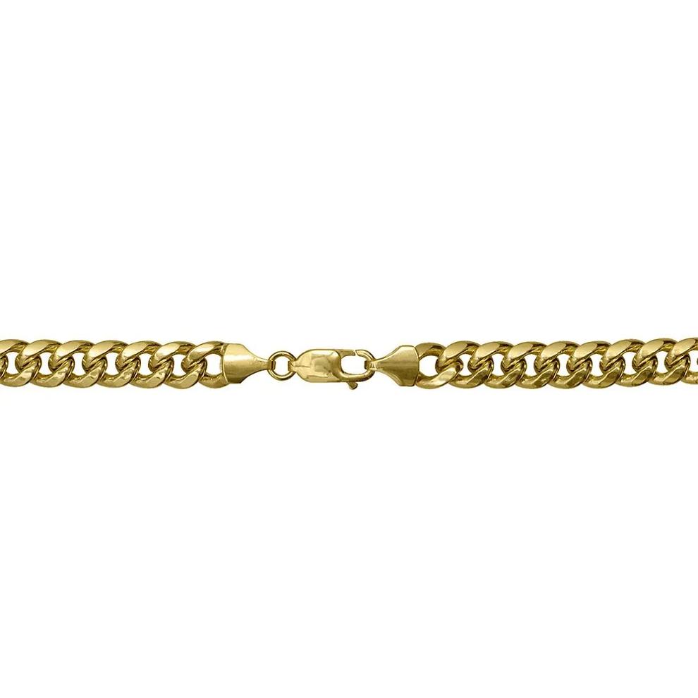 Miami Cuban Link Chain in 14K Yellow Gold, 24" – Image 2 of 3