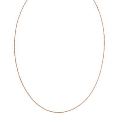 Solid Popcorn Chain in 14K Rose Gold, 1mm, 22"