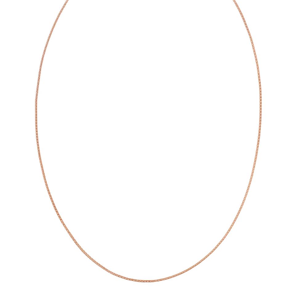 Solid Popcorn Chain in 14K Rose Gold, 1mm, 22" – Image 1 of 3