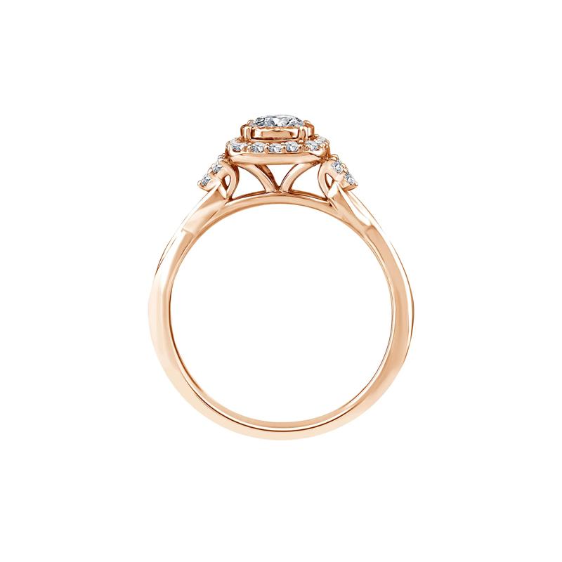 Lab Grown Diamond Promise Ring in 10K Rose Gold &#40;1/2 ct. tw.&#41; – Image 2 of 3