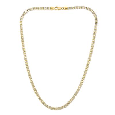 Iced Chain in 10K Yellow Gold, 4.25MM, 22"