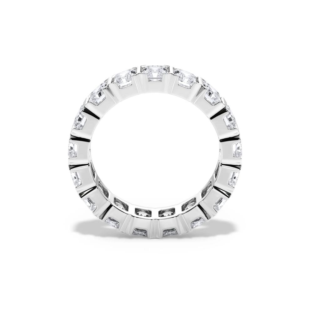 Lab Grown Diamond North-South Half Bezel Eternity Band in 14K White Gold (5 ct. tw.) – Image 2 of 4