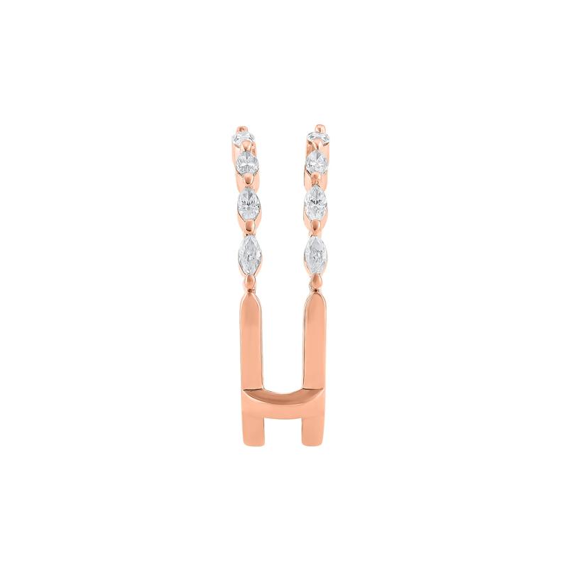 Lab Grown Diamond Marquise-Shaped Ring Insert in 14K Rose Gold &#40;1/2 ct. tw.&#41; – Image 3 of 3