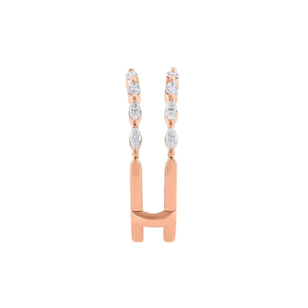 Lab Grown Diamond Marquise-Shaped Ring Insert in 14K Rose Gold (1/2 ct. tw.) – Image 3 of 3