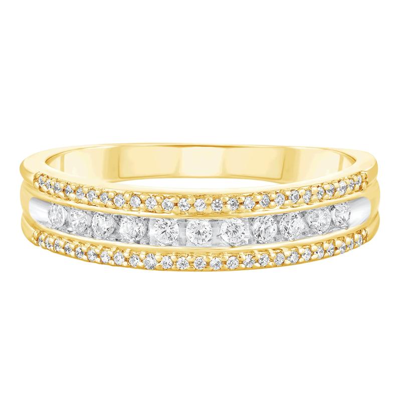 Diamond Band in 10K Yellow Gold &#40;1/4 ct. tw.&#41;  – Image 1 of 3