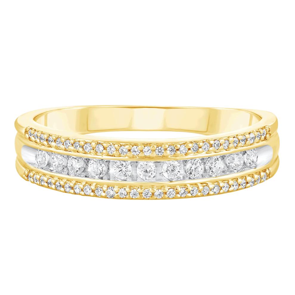 Diamond Band in 10K Yellow Gold (1/4 ct. tw.)  – Image 1 of 3