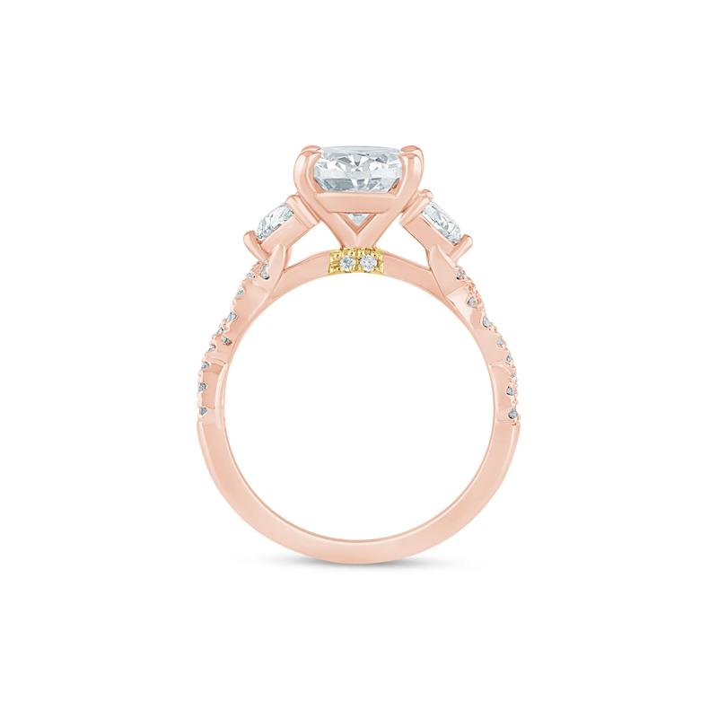 Natalie Lab Grown Diamond Engagement Ring in 14K Rose and Yellow Gold (3 5/8 ct. tw.) – Image 2 of 3
