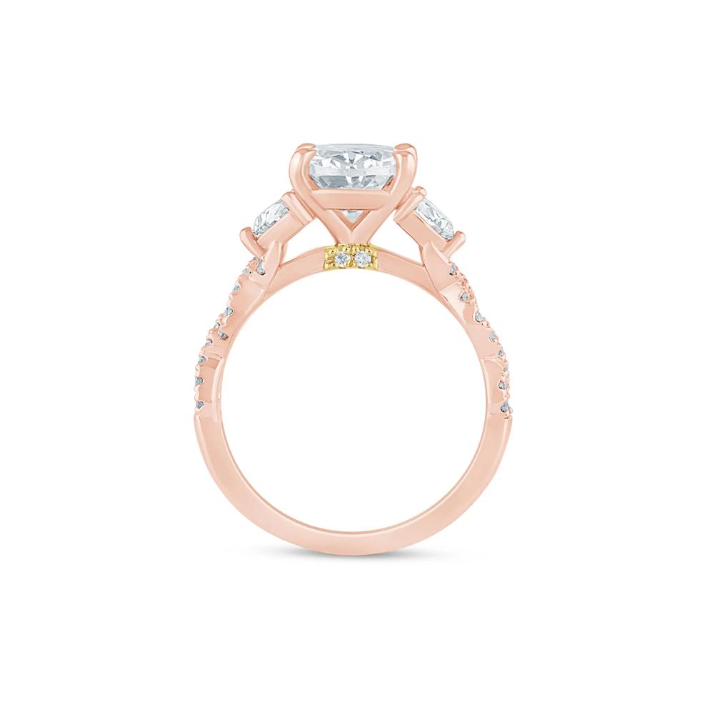 Natalie Lab Grown Diamond Engagement Ring in 14K Rose and Yellow Gold (3 5/8 ct. tw.) – Image 2 of 3