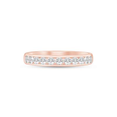 Lab Grown Diamond Channel-Set Band in 14K Rose Gold (1/2 ct. tw.)