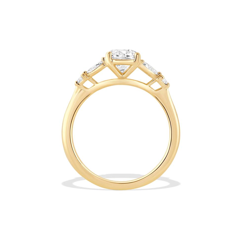 Round Diamond Engagement Ring in 14K Yellow Gold (1 1/3 ct. tw.) – Image 2 of 4
