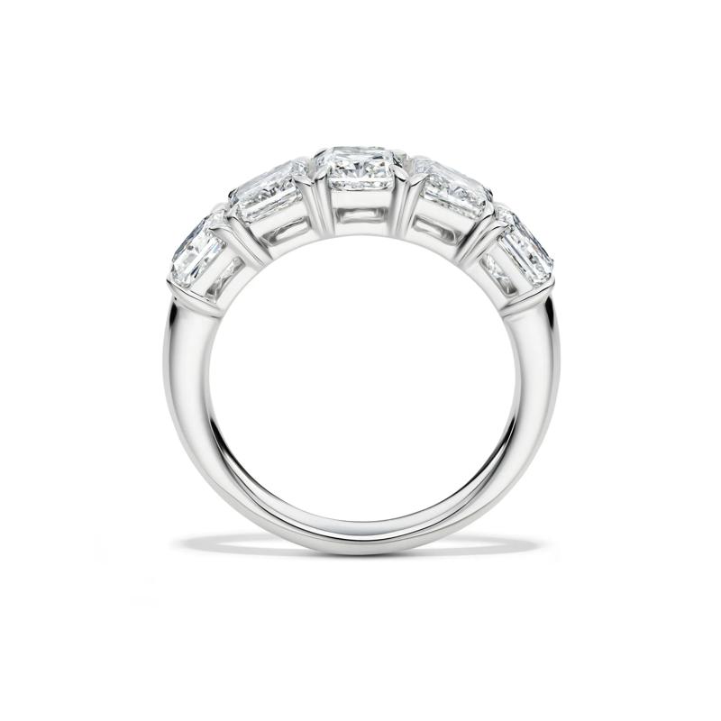 Lab Grown Diamond Five-Stone Anniversary Band in 14K White Gold &#40;3 ct. tw.&#41; – Image 2 of 4