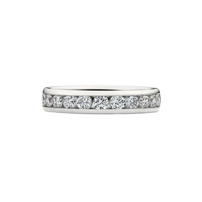 Comfort Fit Channel-Set Diamond Anniversary Band in 14K White Gold &#40;1/4 ct. tw.&#41; – Image 1 of 4
