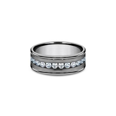 Men's 1 ct. tw. Lab Grown Diamond Band in Gray Tantalum