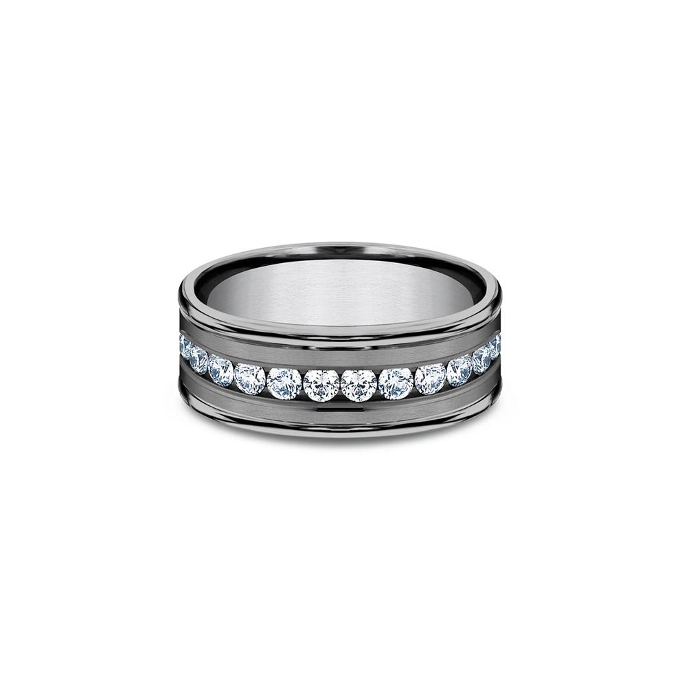 Men's 1 ct. tw. Lab Grown Diamond Band in Gray Tantalum – Image 1 of 1