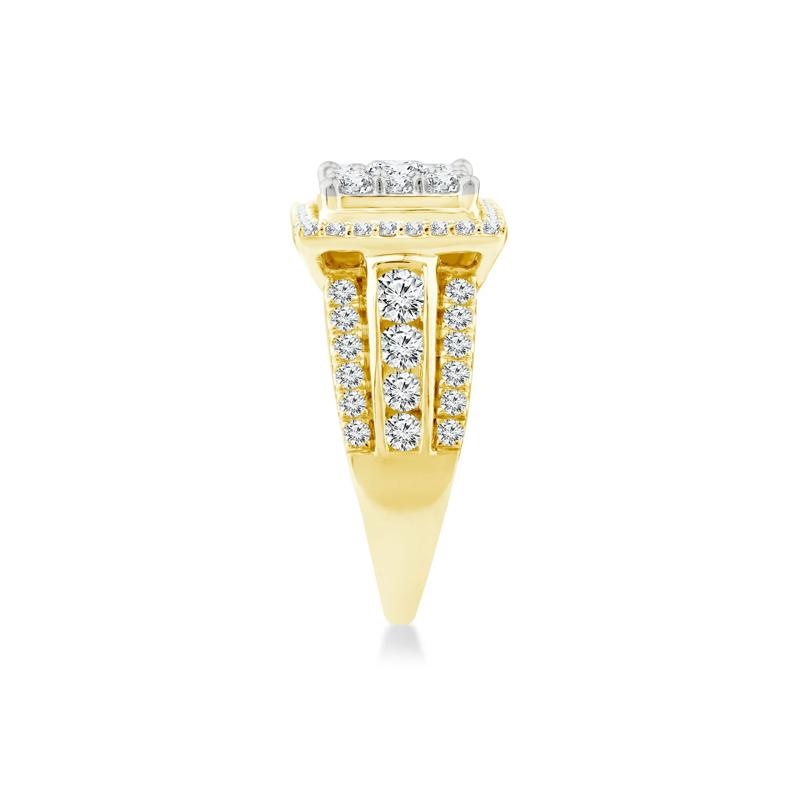 Diamond Composite Engagement Ring in 10K Yellow Gold &#40;2 ct. tw.&#41; – Image 3 of 3