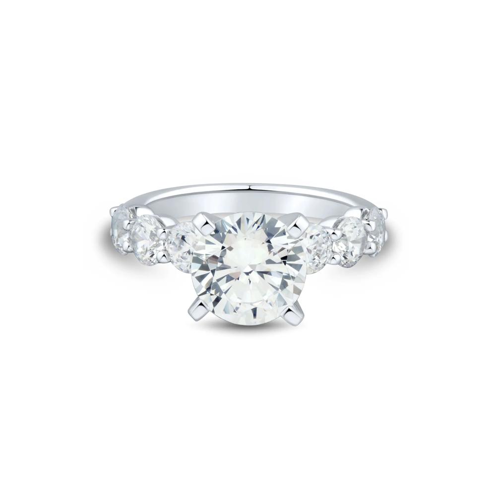 Lab Grown Diamond Semi-Mount Engagement Ring in 14K White Gold (2 ct. tw.) (Setting Only) – Image 6 of 6