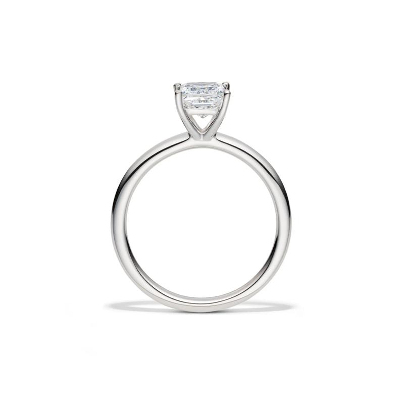 Lab Grown Diamond Princess-cut Solitaire Engagement Ring in Platinum (1 ct.) – Image 2 of 4