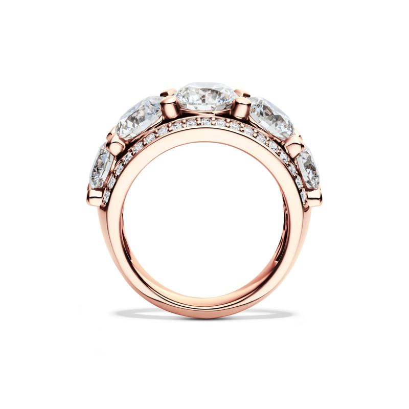 Lab Grown Diamond Multi-Row Anniversary Band in 14K Rose Gold &#40;6 ct. tw.&#41; – Image 2 of 4