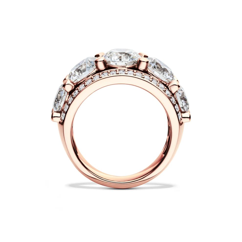 Lab Grown Diamond Multi-Row Anniversary Band in 14K Rose Gold (6 ct. tw.) – Image 2 of 4