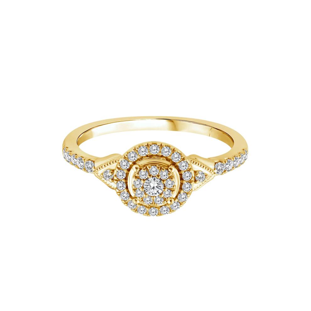 Diamond Promise Ring in 10K Yellow Gold (1/3 ct. tw.) – Image 1 of 3