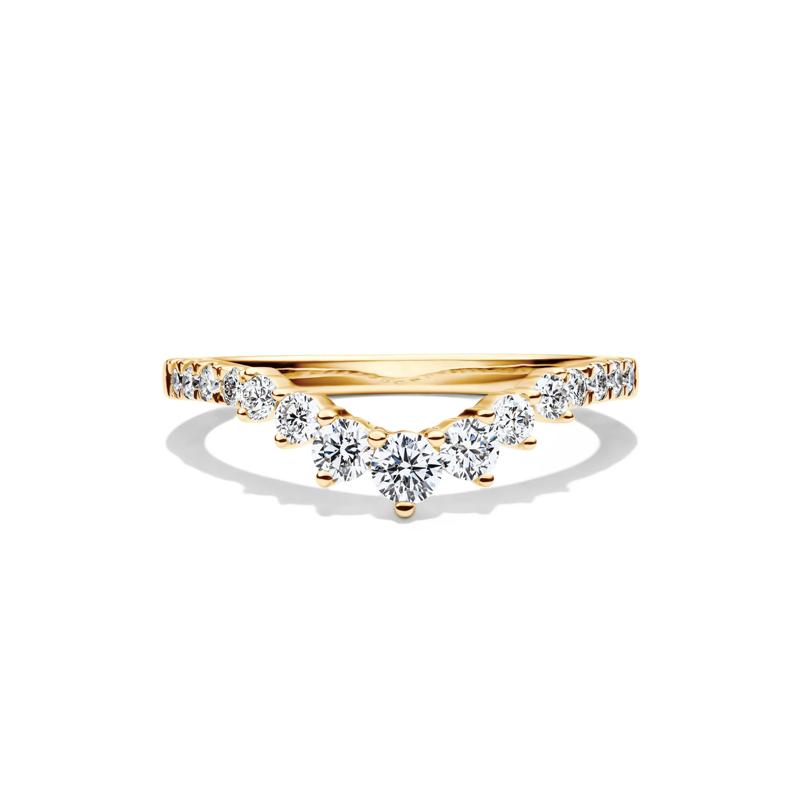 Lab Grown Diamond Contour Band in 14K Yellow Gold &#40;1/2 ct. tw.&#41; – Image 1 of 4