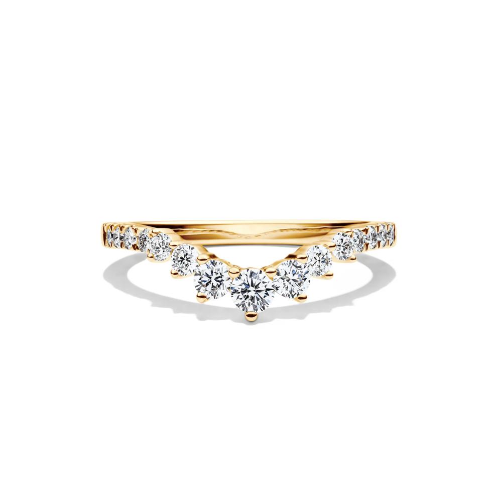 Lab Grown Diamond Contour Band in 14K Yellow Gold (1/2 ct. tw.) – Image 1 of 4