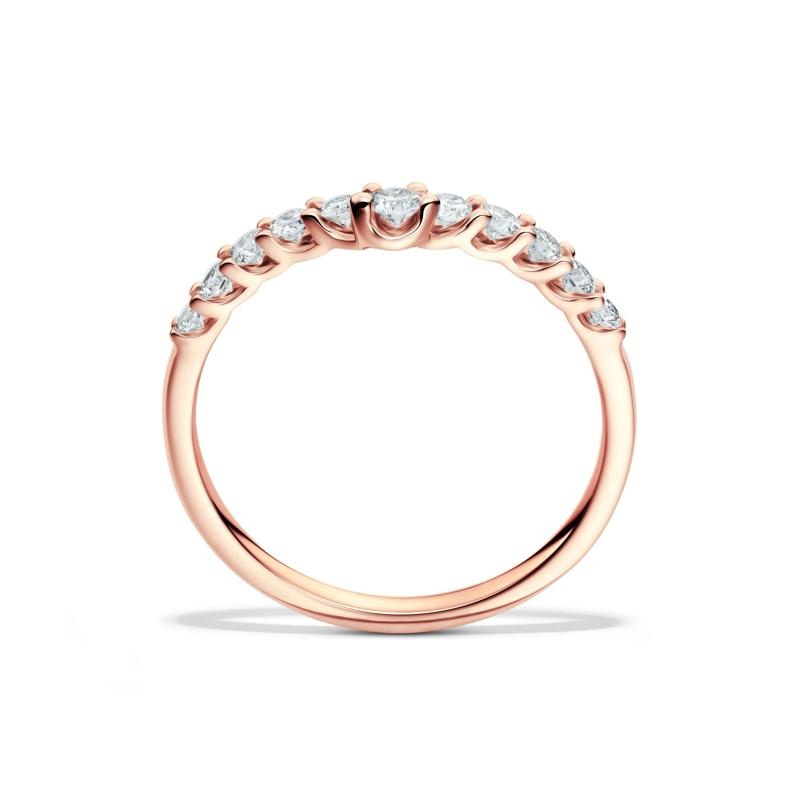 Lab Grown Diamond Chevron Band in 14K Rose Gold &#40;1/3 ct. tw.&#41; – Image 2 of 4