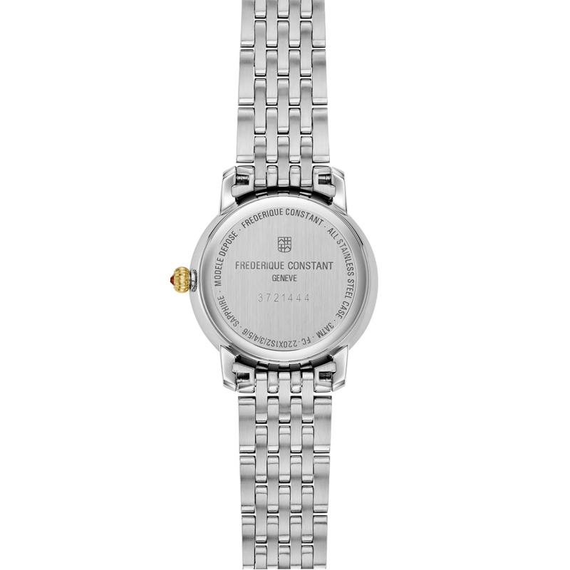 Ladies Classics Slimline Watch With a Mother-Of-Pearl Dial and Two-Toned Stainless Steel Bracelet – Image 2 of 3