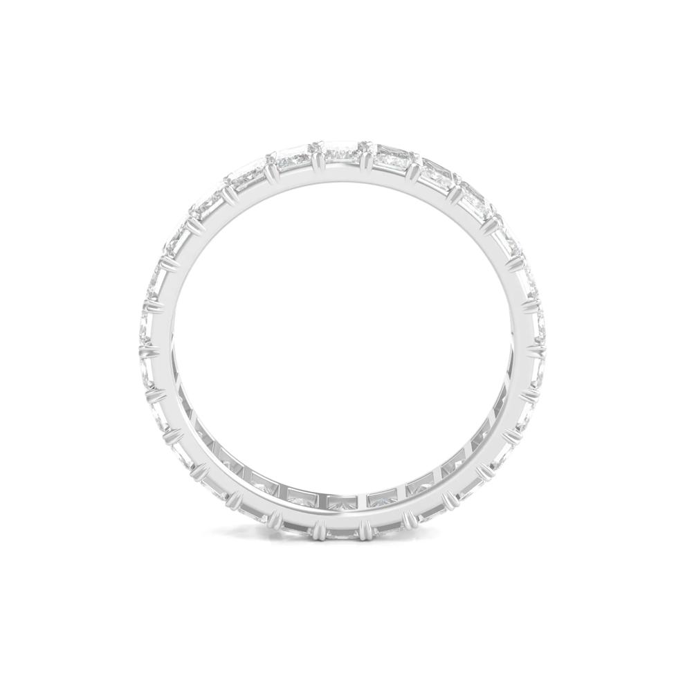 Lab Grown Emerald-Cut Diamond Eternity Band in Platinum (2 ct. tw.)  – Image 2 of 3
