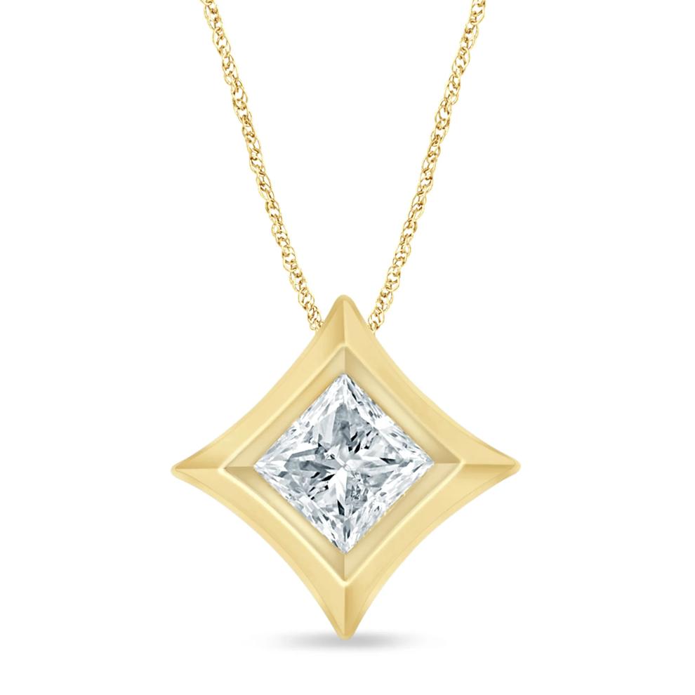 Diamond Starra Pendant in 14K Yellow Gold (1/4 ct. tw.) – Image 1 of 2