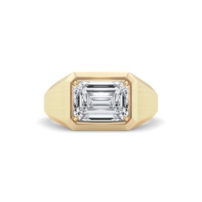 Lab Grown Diamond Emerald-Cut Solitaire Ring in 14K Gold