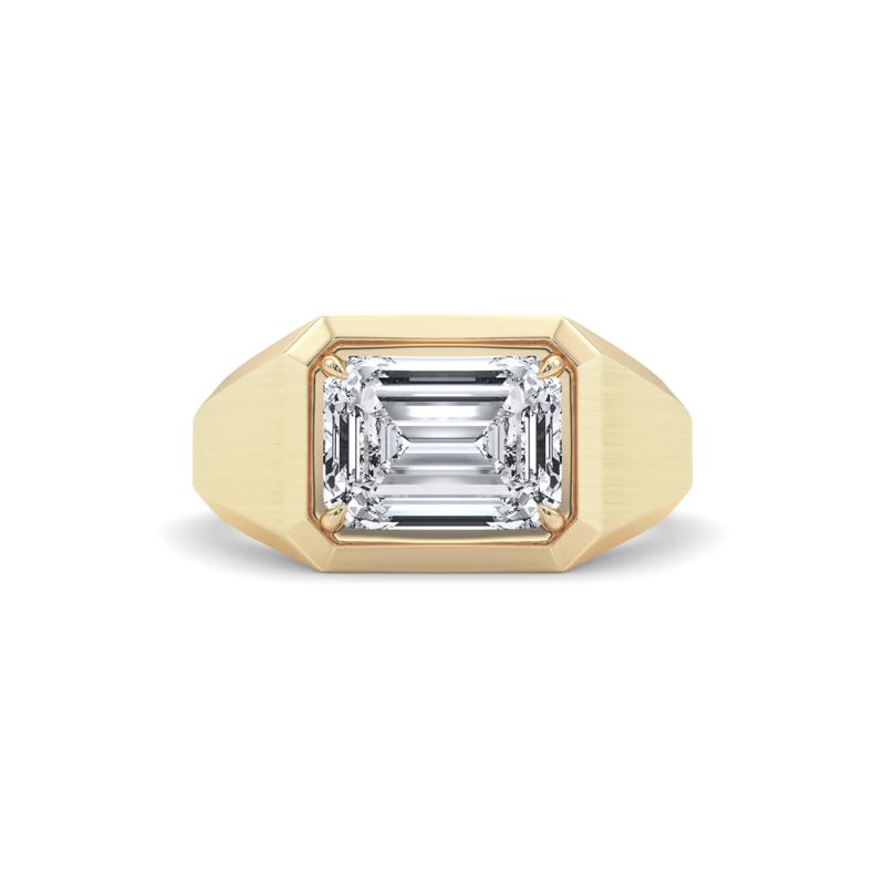 Lab Grown Diamond Emerald-Cut Solitaire Ring in 14K Yellow Gold &#40;3 ct. tw.&#41; – Image 1 of 5