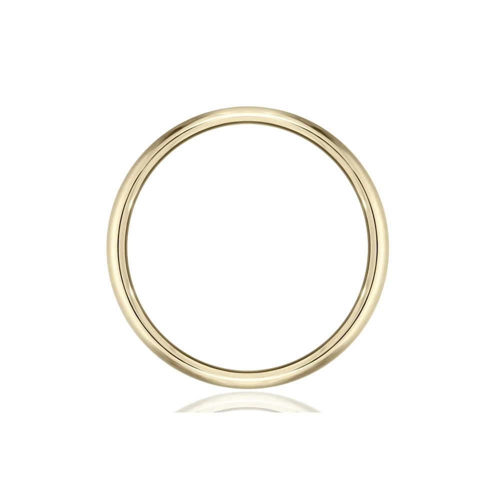 Men&rsquo;s Hammered Milgrain Wedding Band in 14K Yellow Gold, 6MM – Image 2 of 3