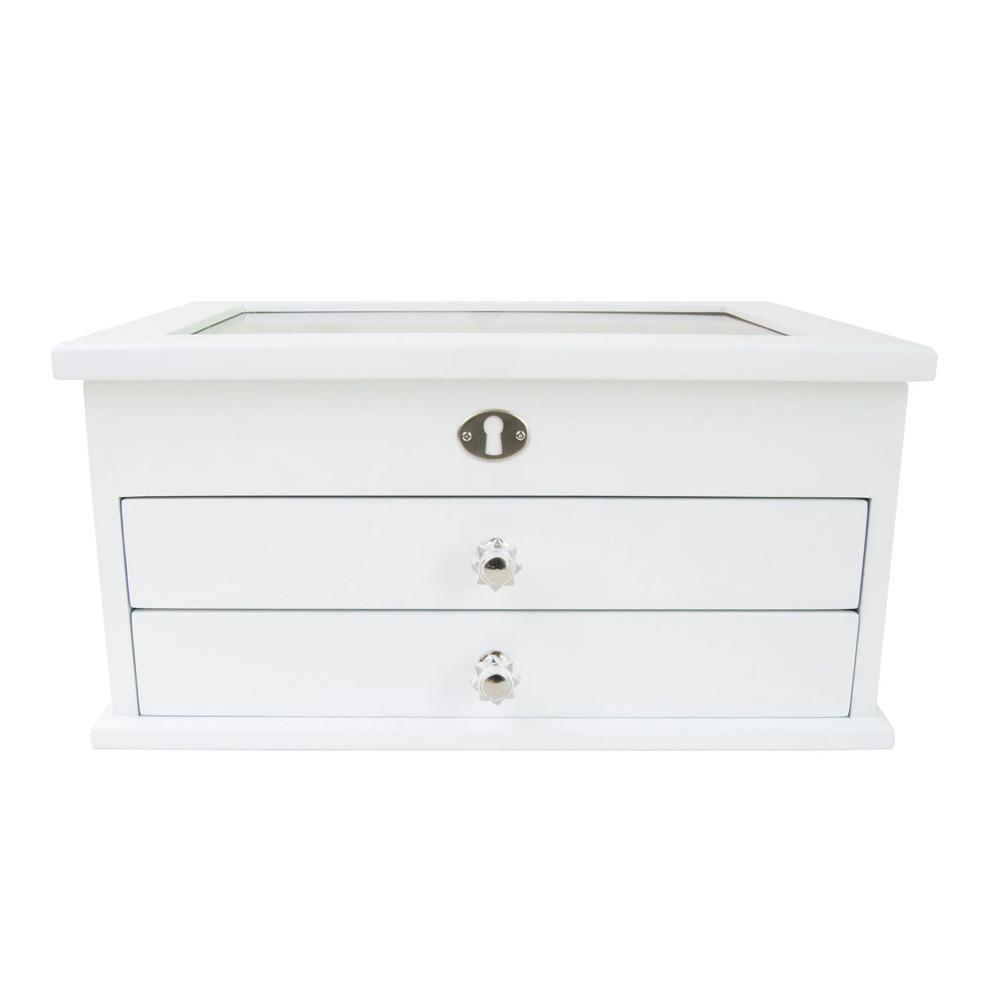 Lili White Wood Jewelry Box – Image 3 of 3