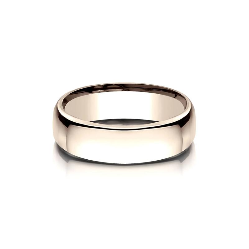 Wedding Band in 14K Rose Gold, 6.5MM – Image 1 of 3