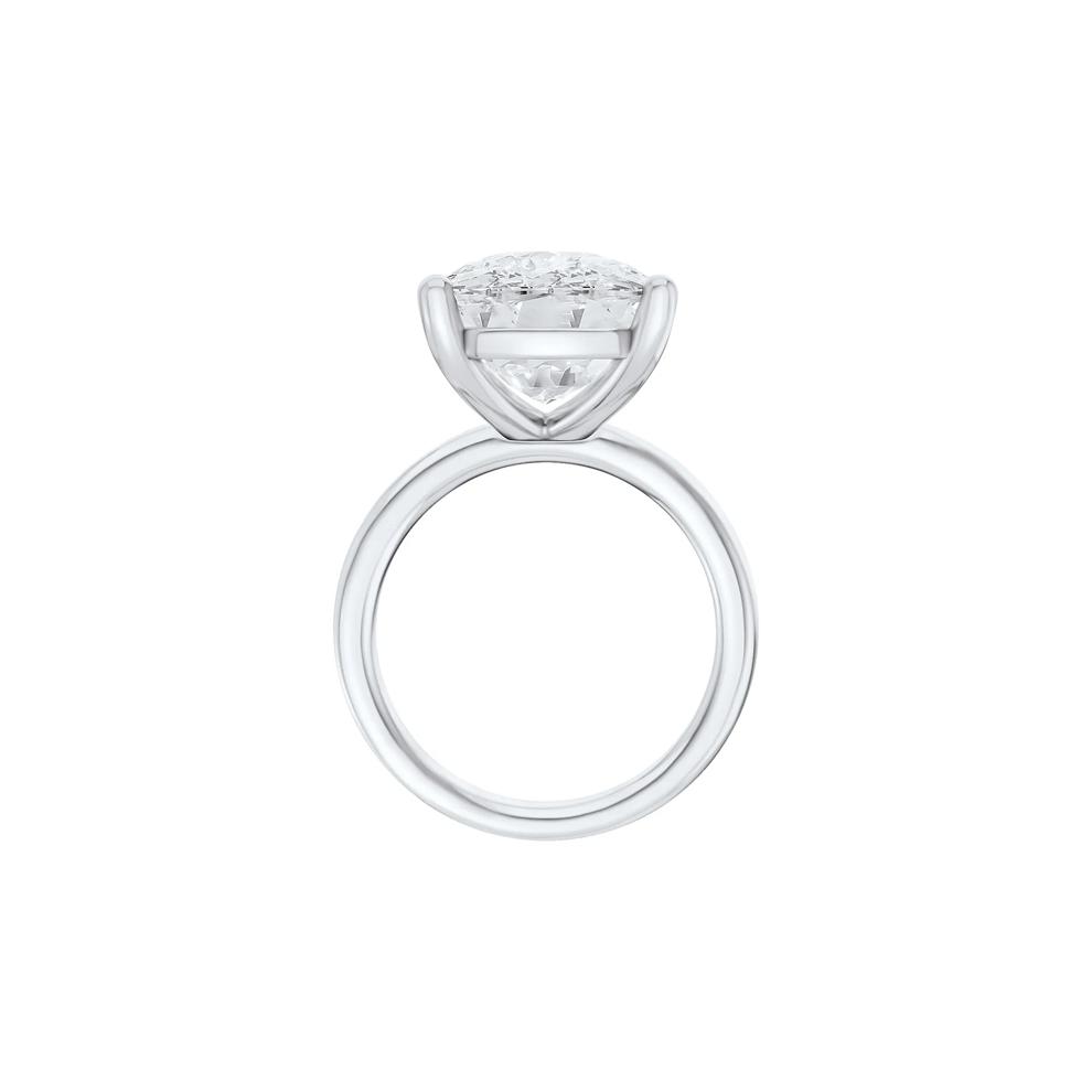 Lab Grown Diamond Elongated Cushion Solitaire Ring in 14K White Gold (10 ct.) – Image 2 of 4